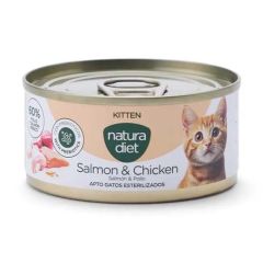 Natura Diet Cat Kitten Salmon & Chicken (Dosen) - 24 x 85 gr