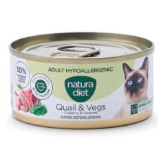 Natura Diet Cat Adult Hypoallergenic Quail (Dosen) - 24 x 85 gr