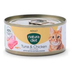 Natura Diet Cat Adult Tuna & Chicken (Dosen) - 24 x 85 gr
