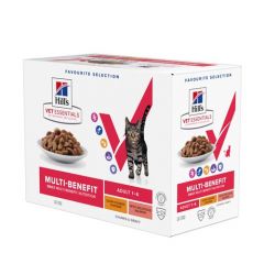 Hill's VET Feline Multi-Benefit Adult Chicken & Salmon (Beutel) - 12 x 85 gr