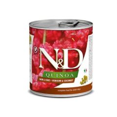 Farmina N&D Quinoa Skin Coat Venison(Dosen) 285 gr x 6