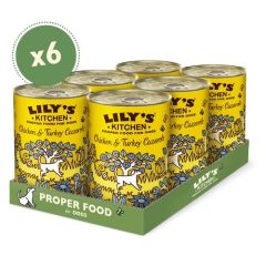 Lily's Kitchen Chicken & Turkey Casserole Tin 6X400 Gr (Lieferung 3 - 5 Tages)