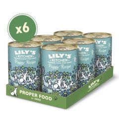 Lily's Kitchen Puppy Recipe With Turkey, Duck & Kale Tin 6X400 Gr (Lieferung 3 - 5 Tages)