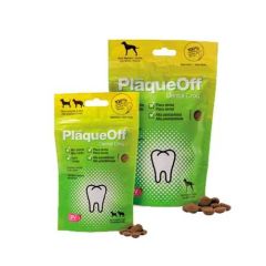 Zahnpflege-Kroketten Plaqueoff Dental Croq für Hunde und Katzen