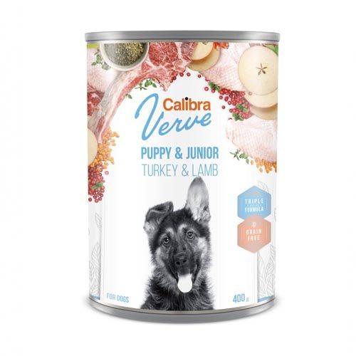 Calibra Dog GF Verve Junior Turkey & Lamb (Dosen) 6 x 400 gr