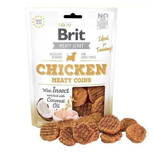 Brit Jerky Snack With Insect Meaty Coins Chicken - 80 gr