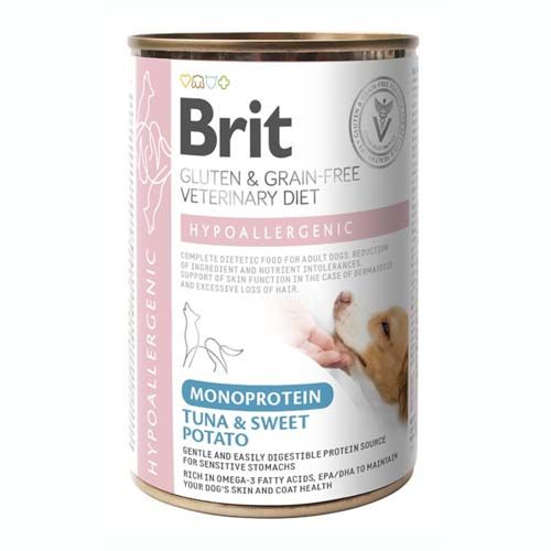 Brit GF Veterinary Diet Dog Hypoallergenic Atún (Latas) - 400 gr x 6