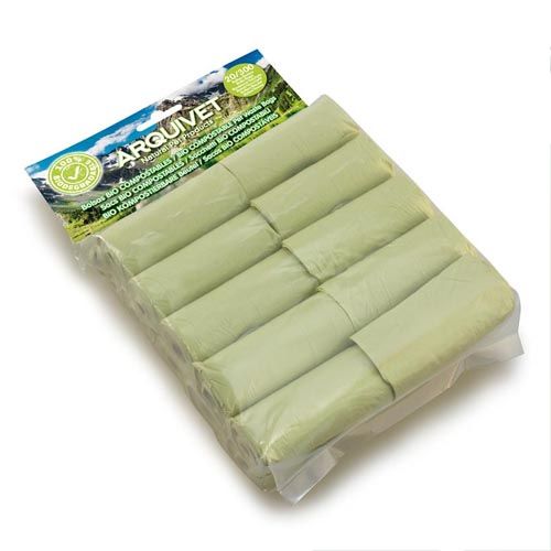Nachfüllpack Hygienebeutel biokompostierbar Arquivet (20 Rollen à 15 Beutel)