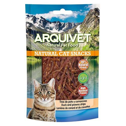 Snack Katzen - Ente und Shrimps - 50 g Arquivet