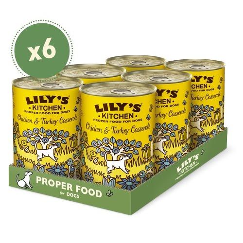 Lily's Kitchen Chicken & Turkey Casserole Tin 6X400 Gr (Lieferung 3 - 5 Tages)