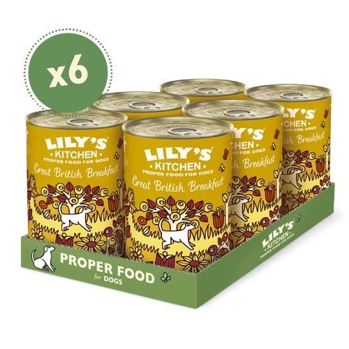 Lily's Kitchen Great British Breakfast Tin 6X400 Gr (Lieferung 3 - 5 Tages)