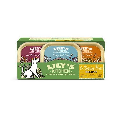 Lily's Kitchen Grain Free Dinners Trays Multipack 6X150 Gr (Lieferung 3 - 5 Tages)