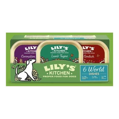 Lily's Kitchen World Dishes Trays Multipack 6X150 Gr (Lieferung 3 - 5 Tages)