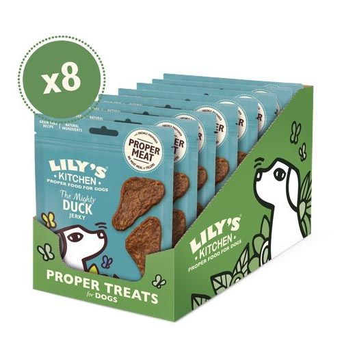Lily's Kitchen The Mighty Duck Mini Jerky Treats For Dogs 8X70 Gr (Lieferung 3 - 5 Tages)